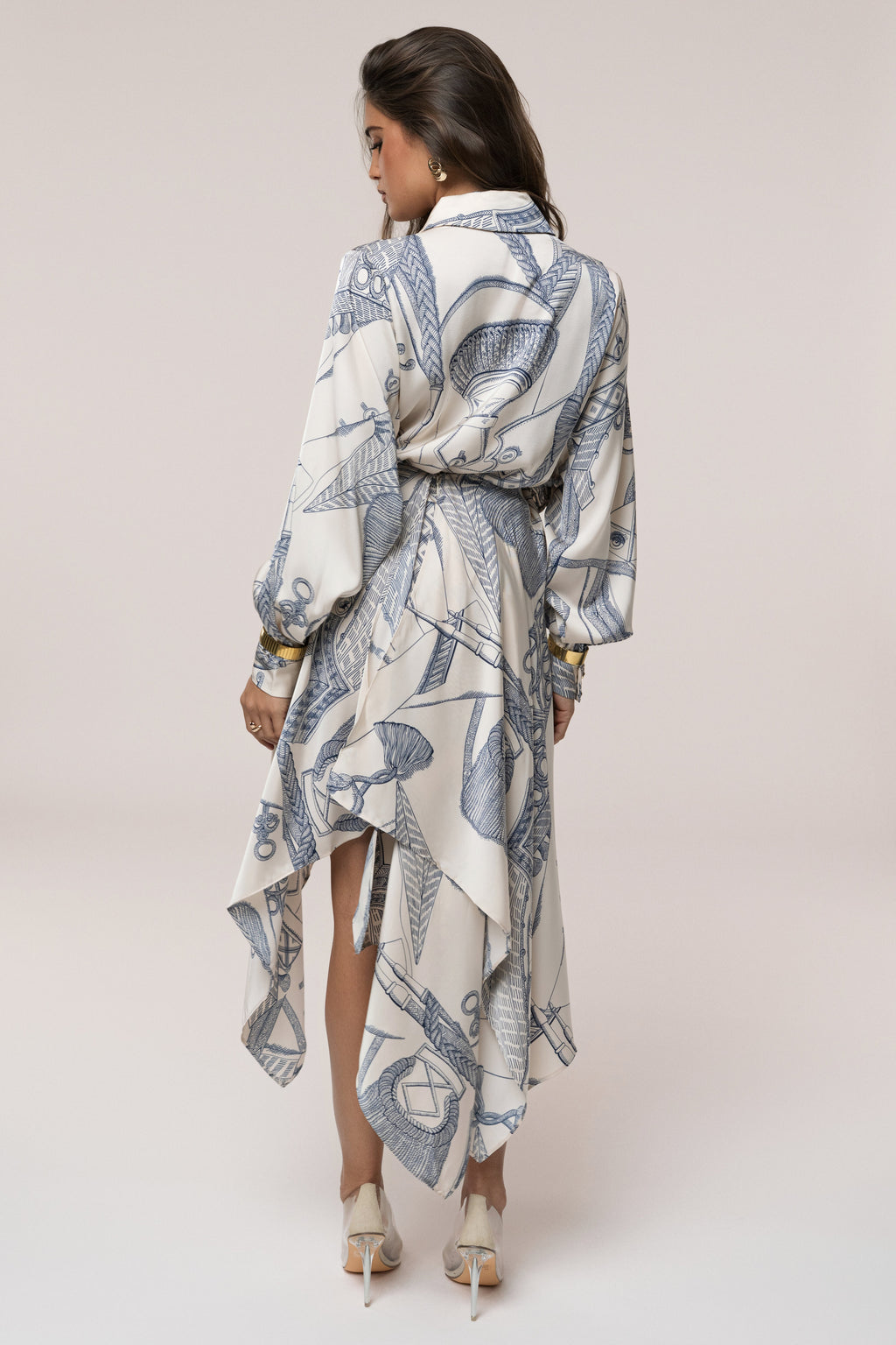 Ivory Print Ameena Print Skirt Set