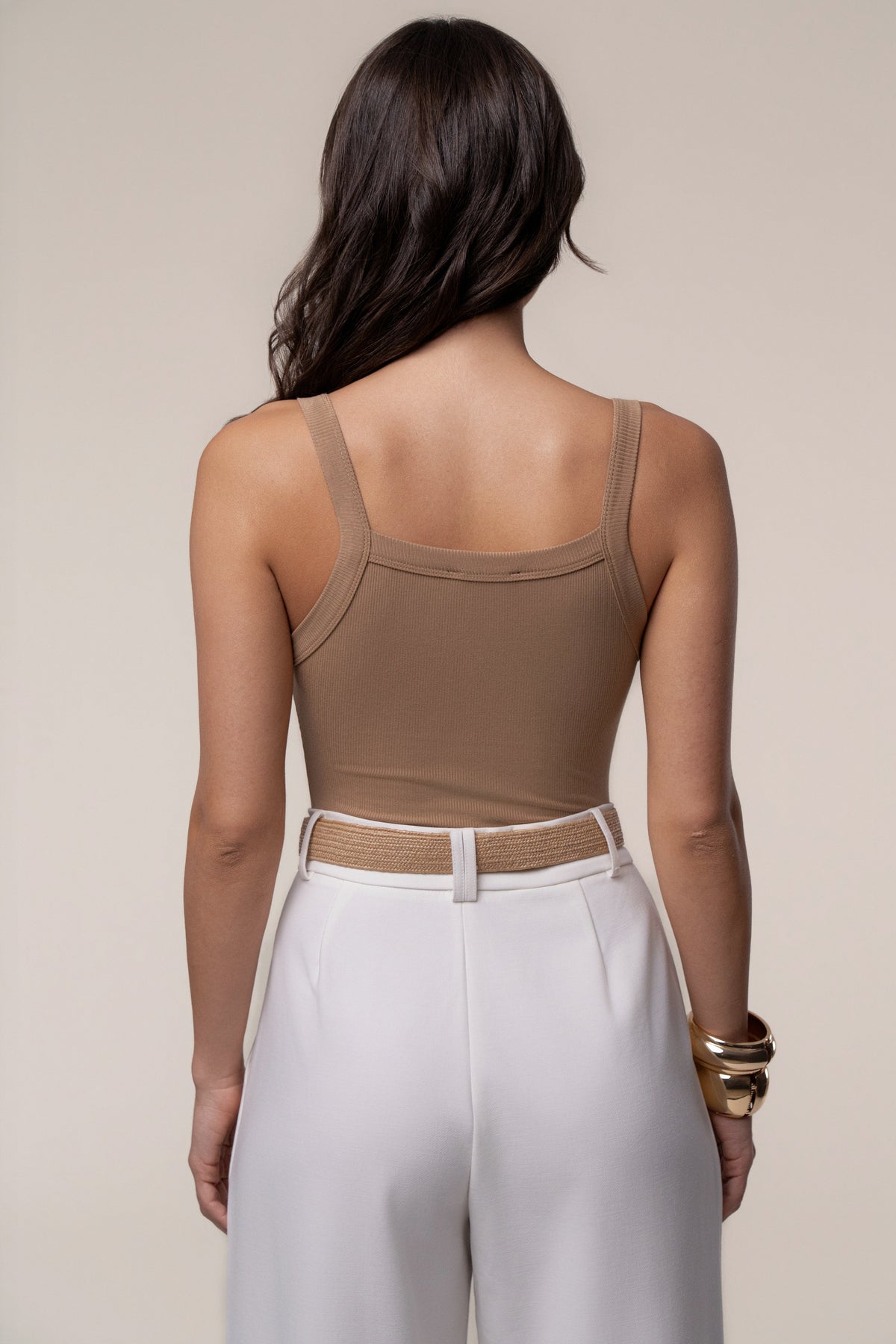 Camel Akito Ribbed Bodysuit