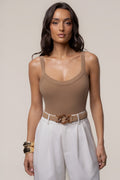 Camel Akito Ribbed Bodysuit