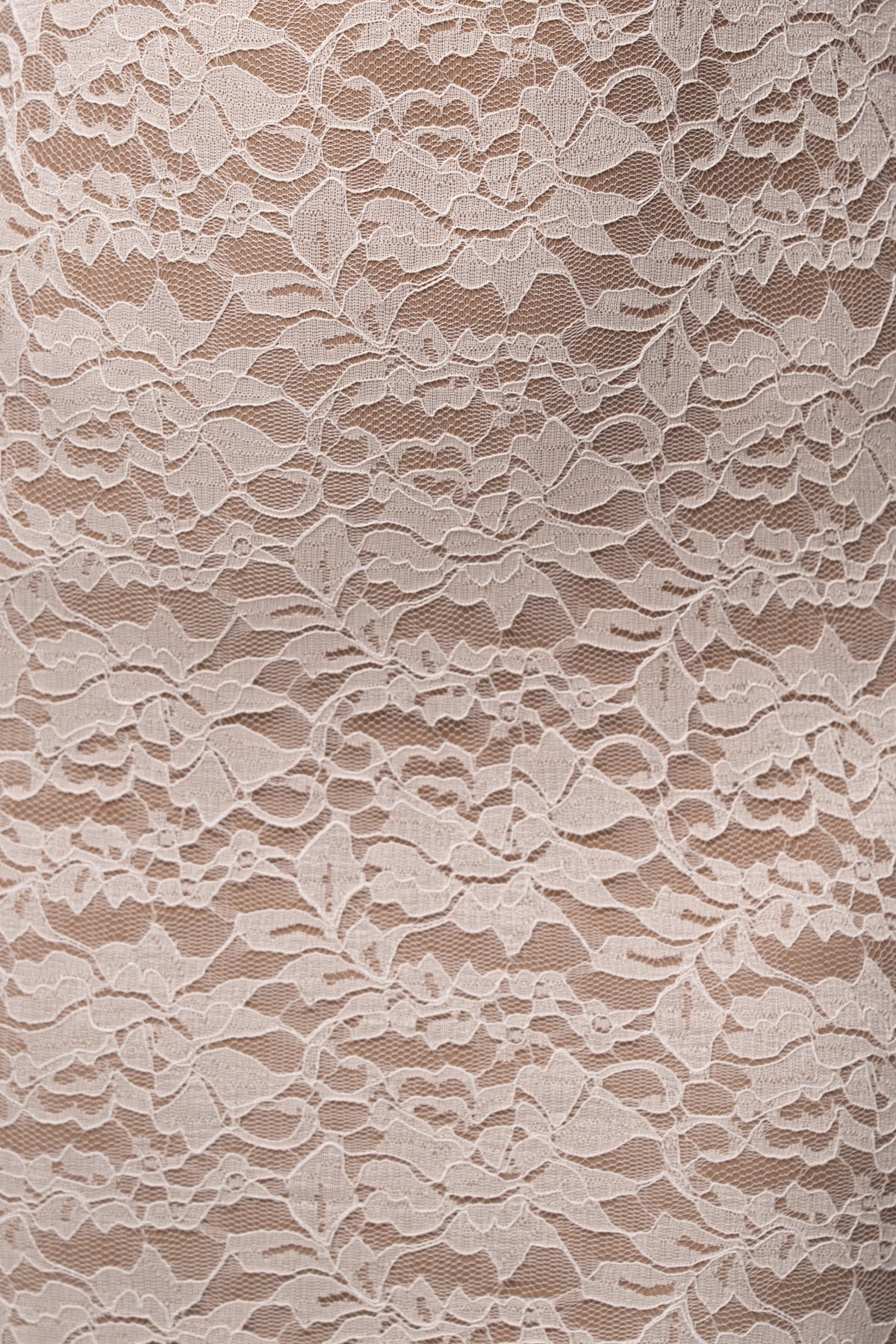 Cream Midnight Promise Lace Maxi Dress