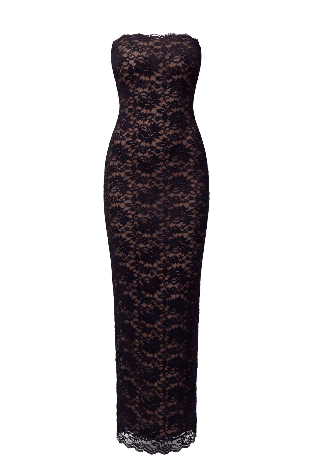 Black Midnight Promise Lace Maxi Dress
