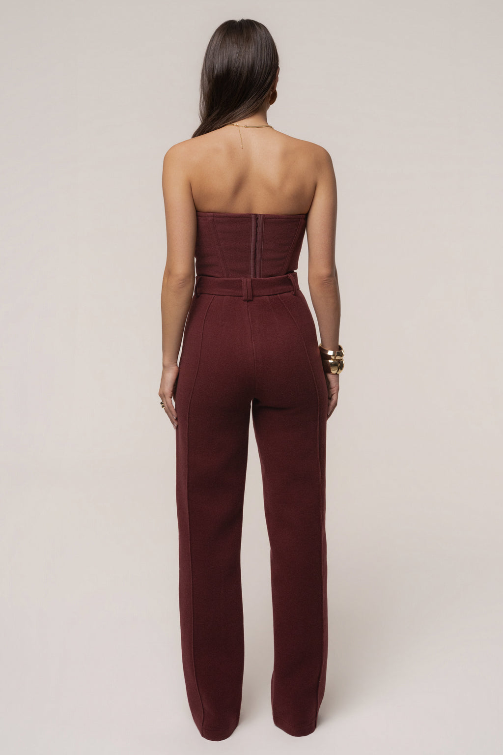 Burgundy Stay Sharp Trouser