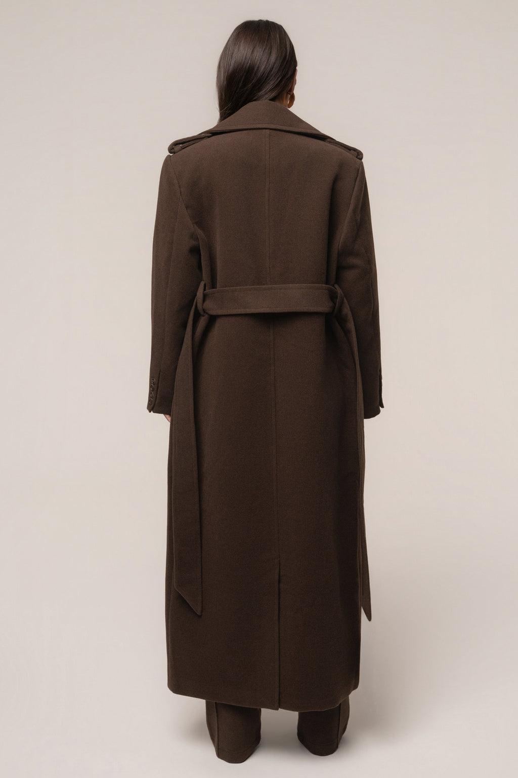 Chocolate Savannah Belted Coat