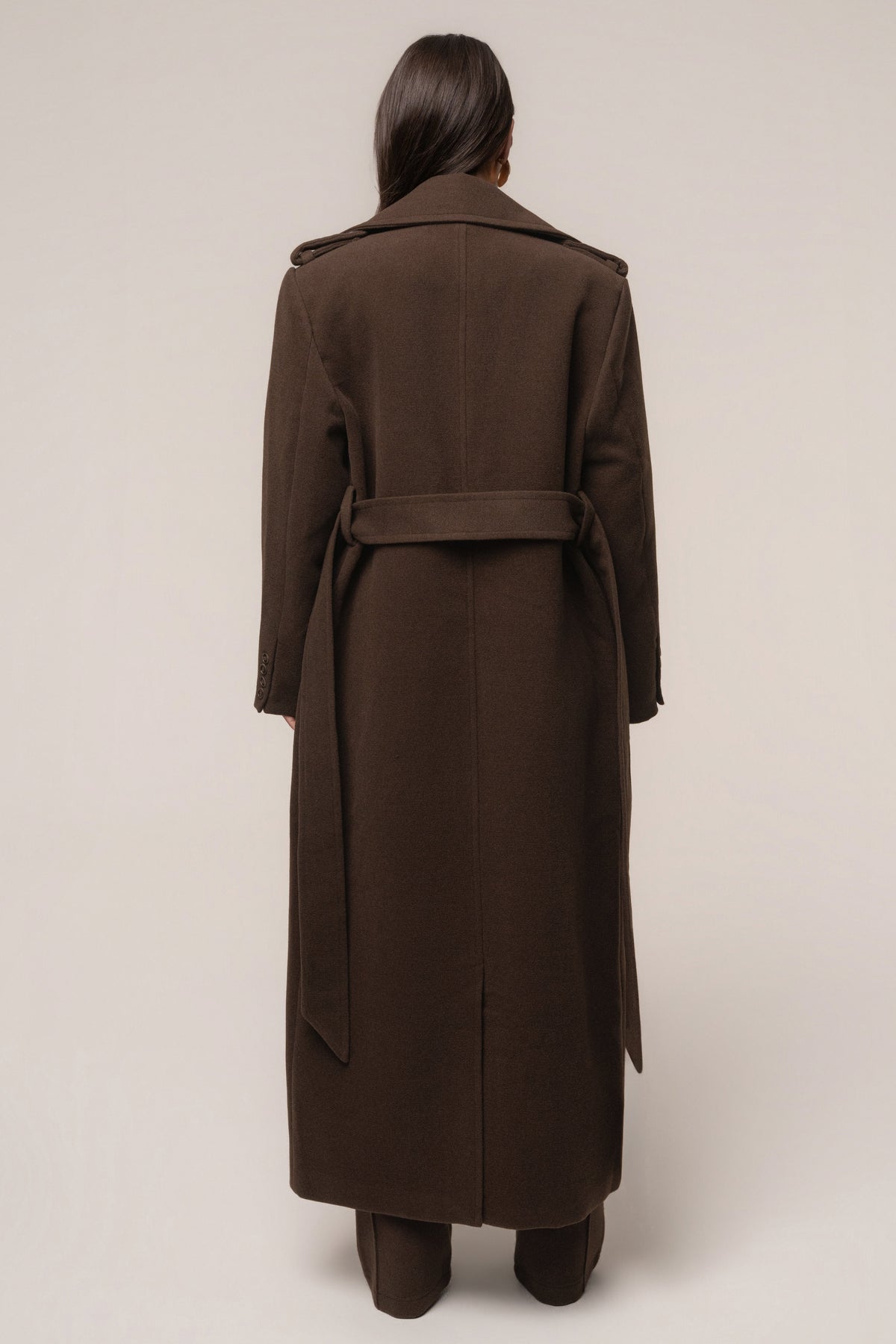 Chocolate Savannah Belted Coat