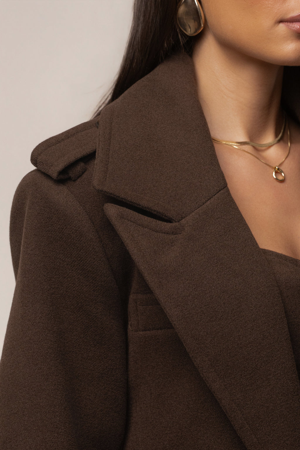 Chocolate Savannah Belted Coat