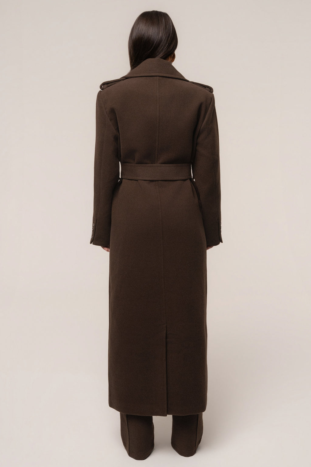 Chocolate Savannah Belted Coat