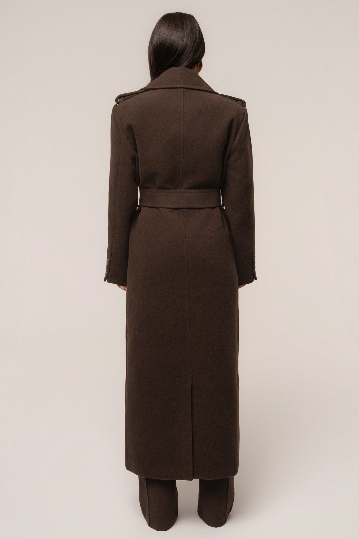 Chocolate Savannah Belted Coat