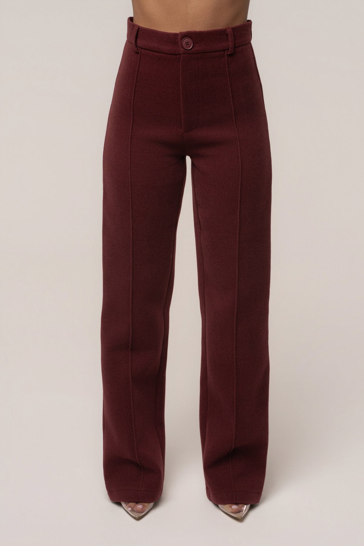 Burgundy Stay Sharp Trouser
