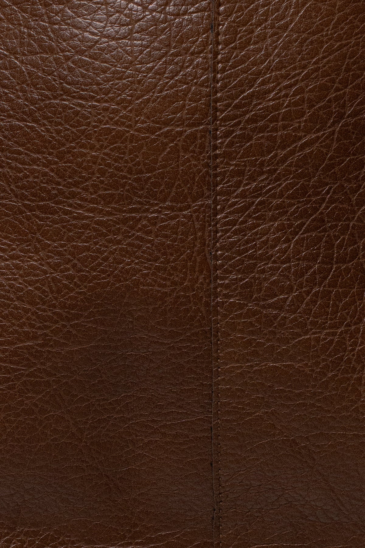 Brown Olivia PU Leather Skirt