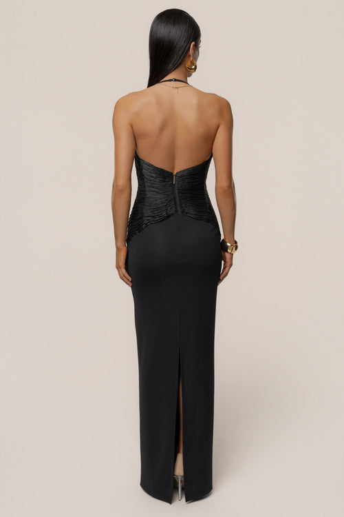 Black Enchanted Nights Maxi Dress