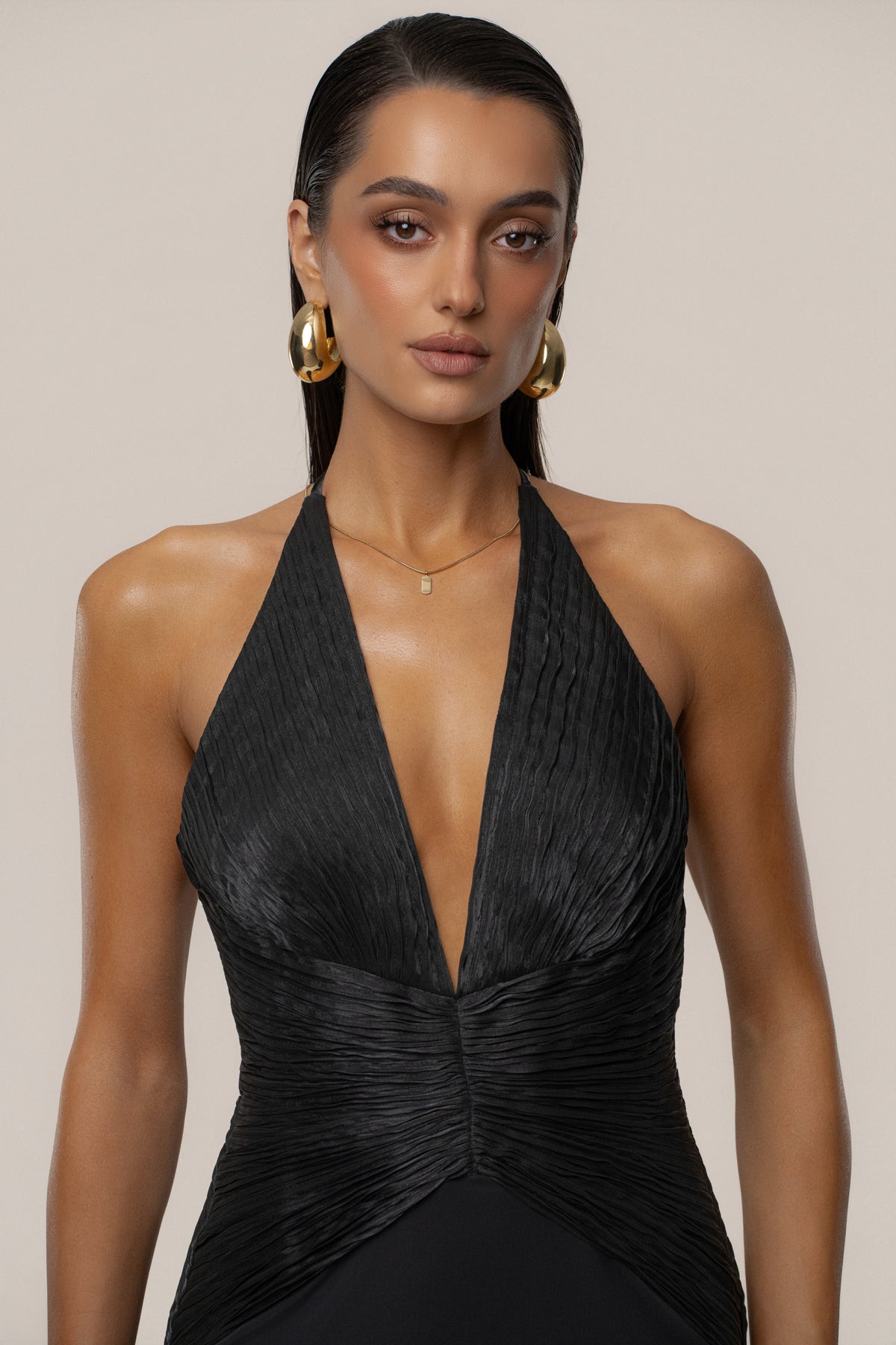 Black Enchanted Nights Maxi Dress