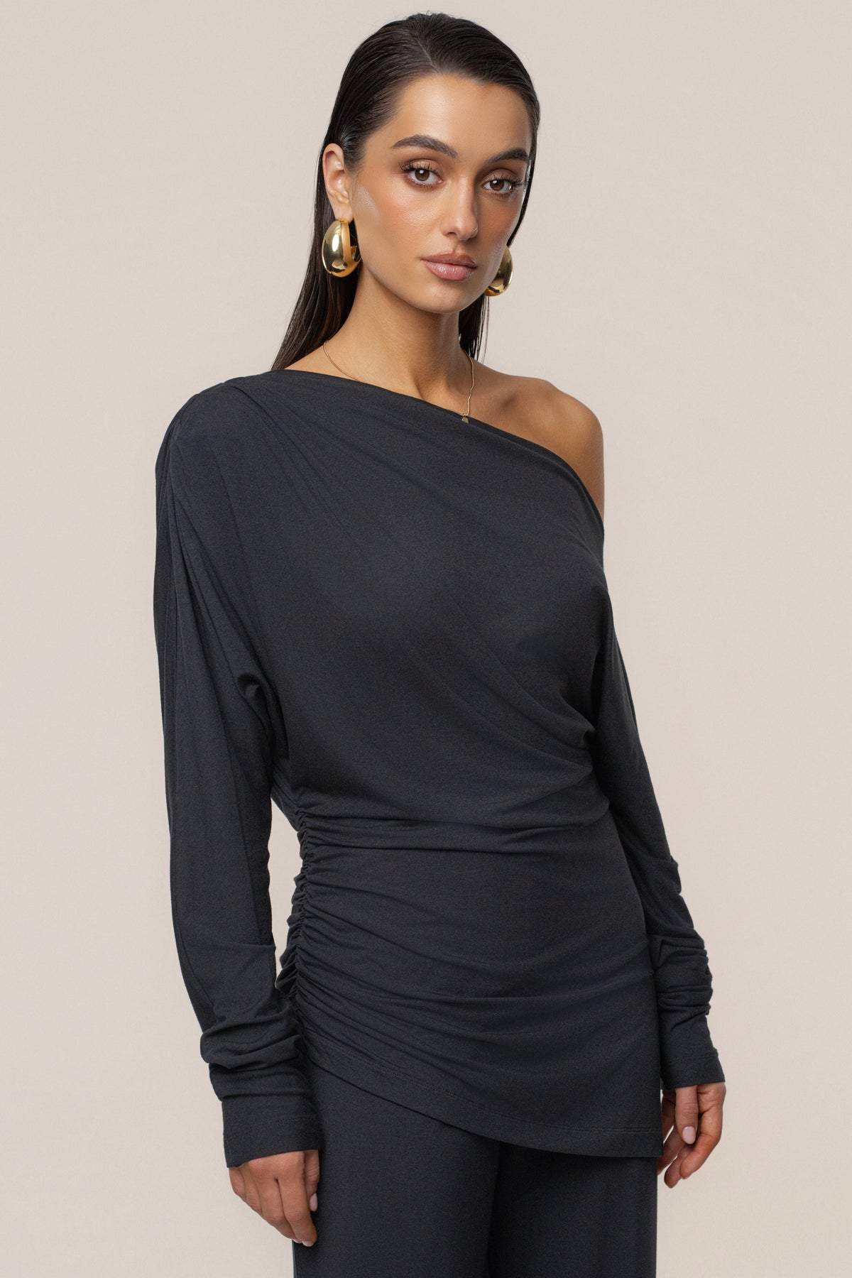 Black Winter Soirée Pant Set