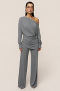 Charcoal Winter Soirée Pant Set