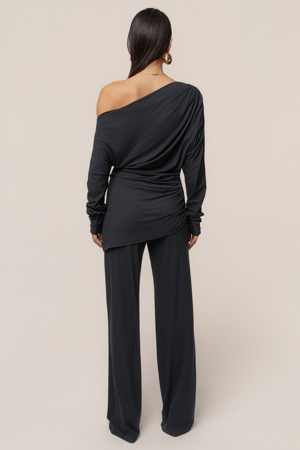 Black Winter Soirée Pant Set
