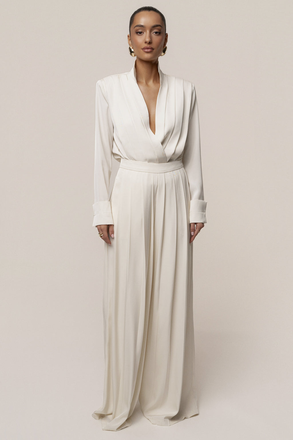 Buttercream Visionary Pleated Bodysuit