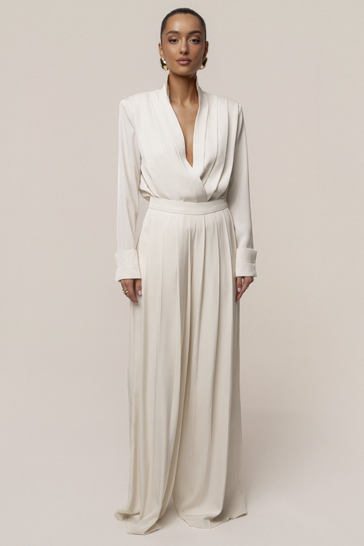 Buttercream Visionary Pleated Bodysuit