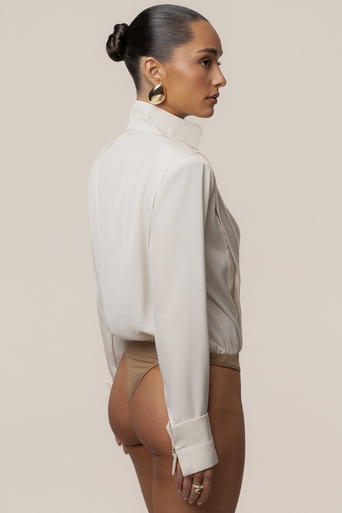 Buttercream Visionary Pleated Bodysuit