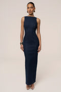 Dark Denim Sculpt Maxi Dress
