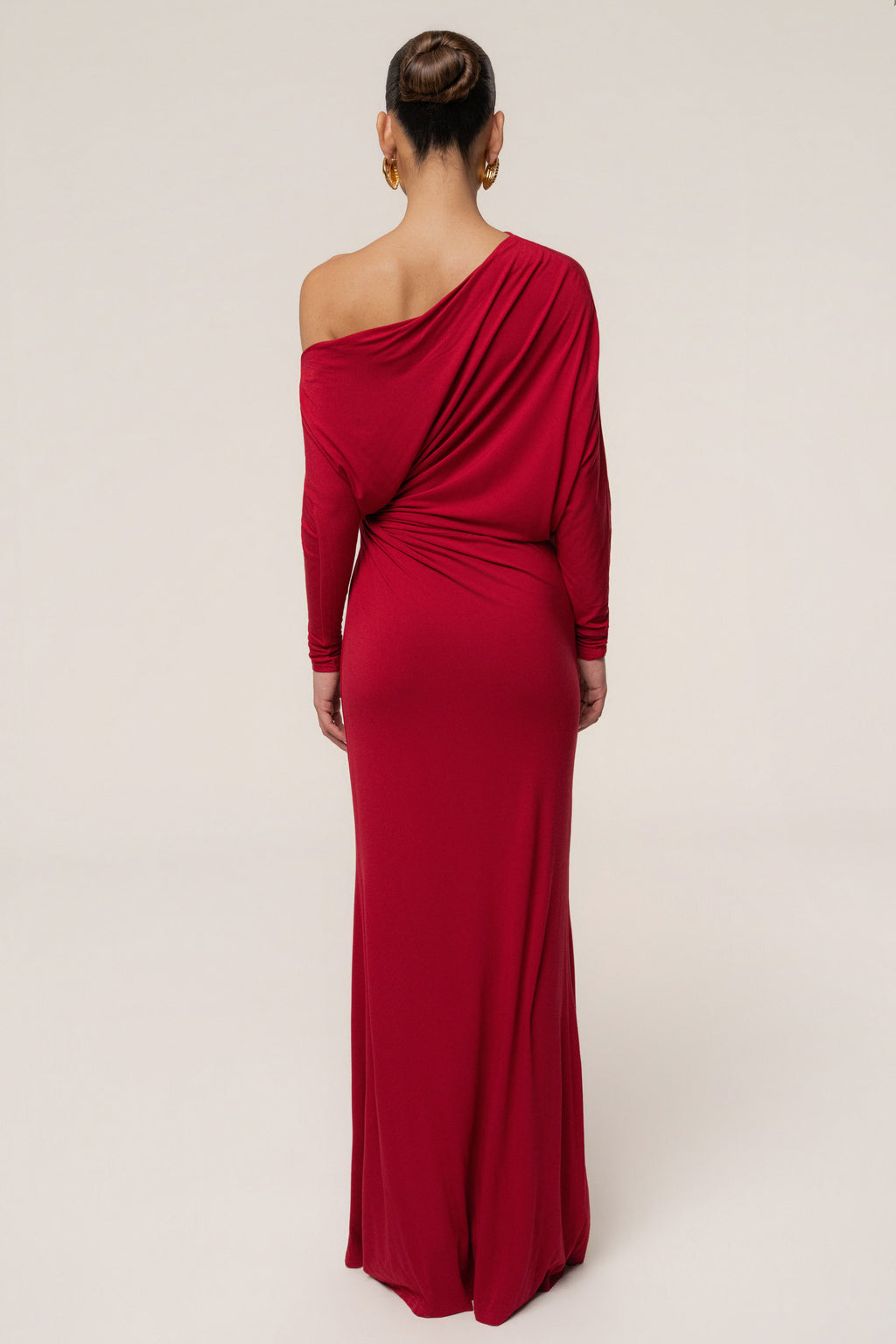 Red Eternal Obsession Maxi Dress