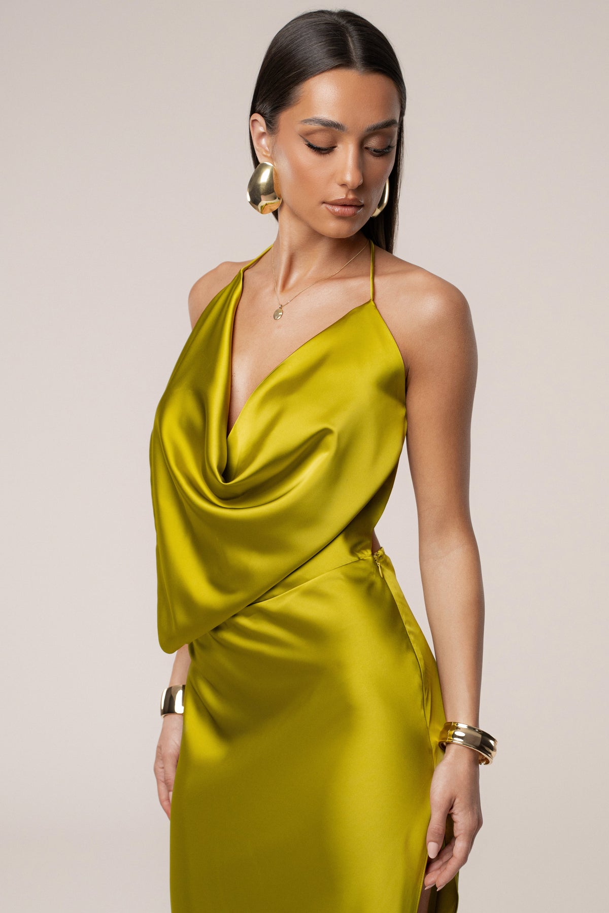 Moss Delmara Cowl Maxi Dress