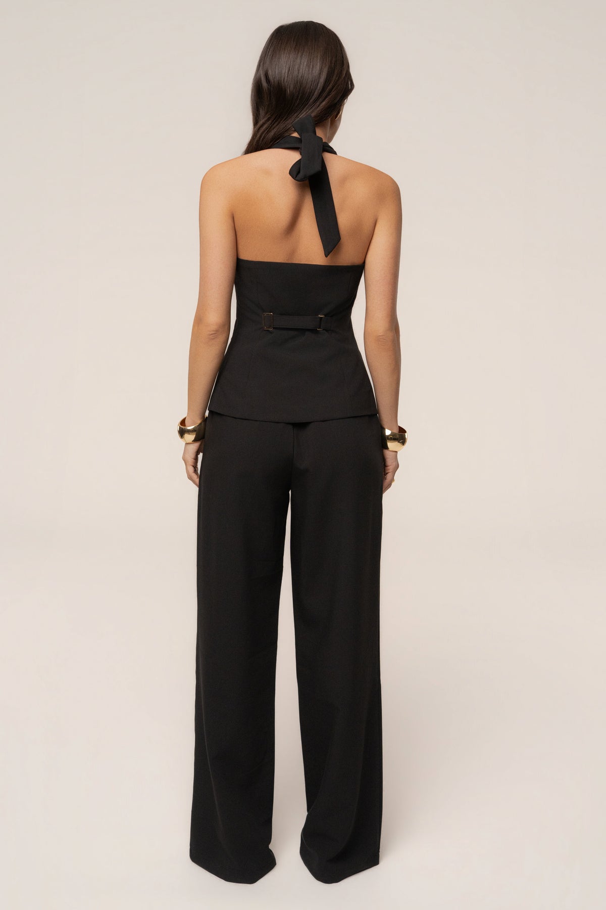 Black Fernanda Halter Top