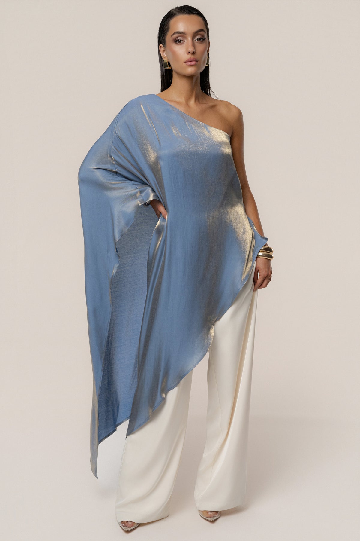 Blue Cher Iridescent Top