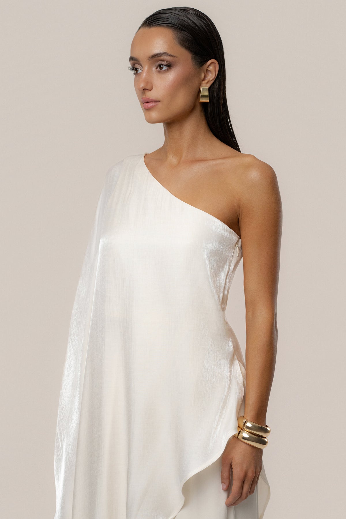 Champagne Cher Iridescent Top