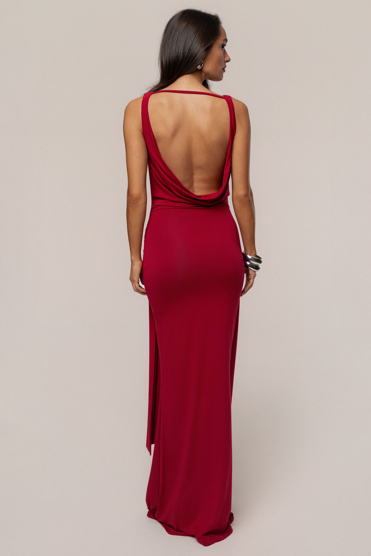 Red Divine State Maxi Dress