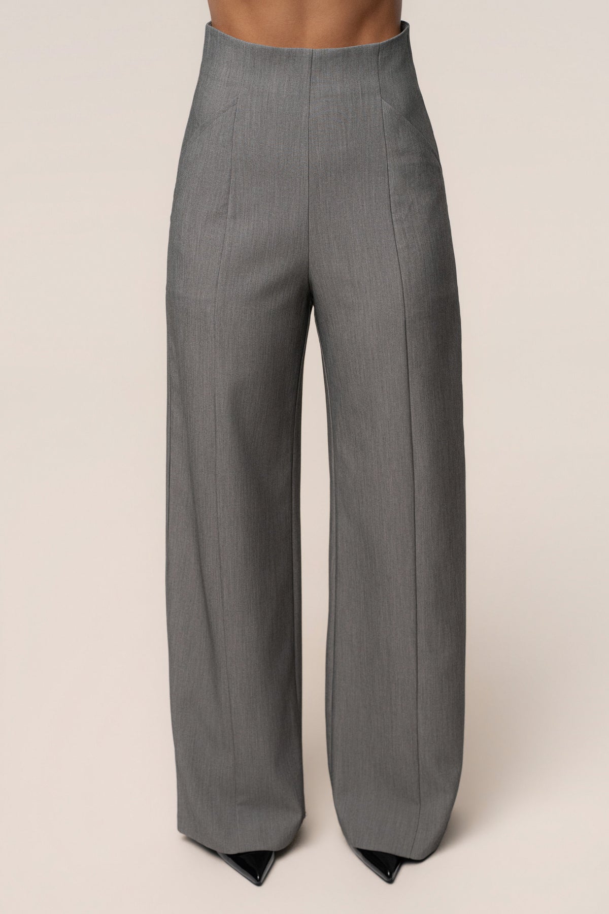Heather Grey Power Move High Waist Trouser