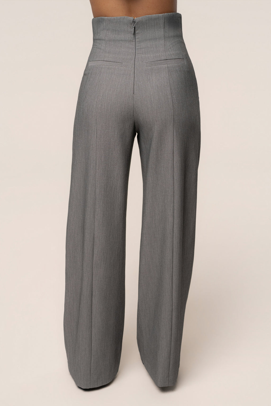 Heather Grey Power Move High Waist Trouser