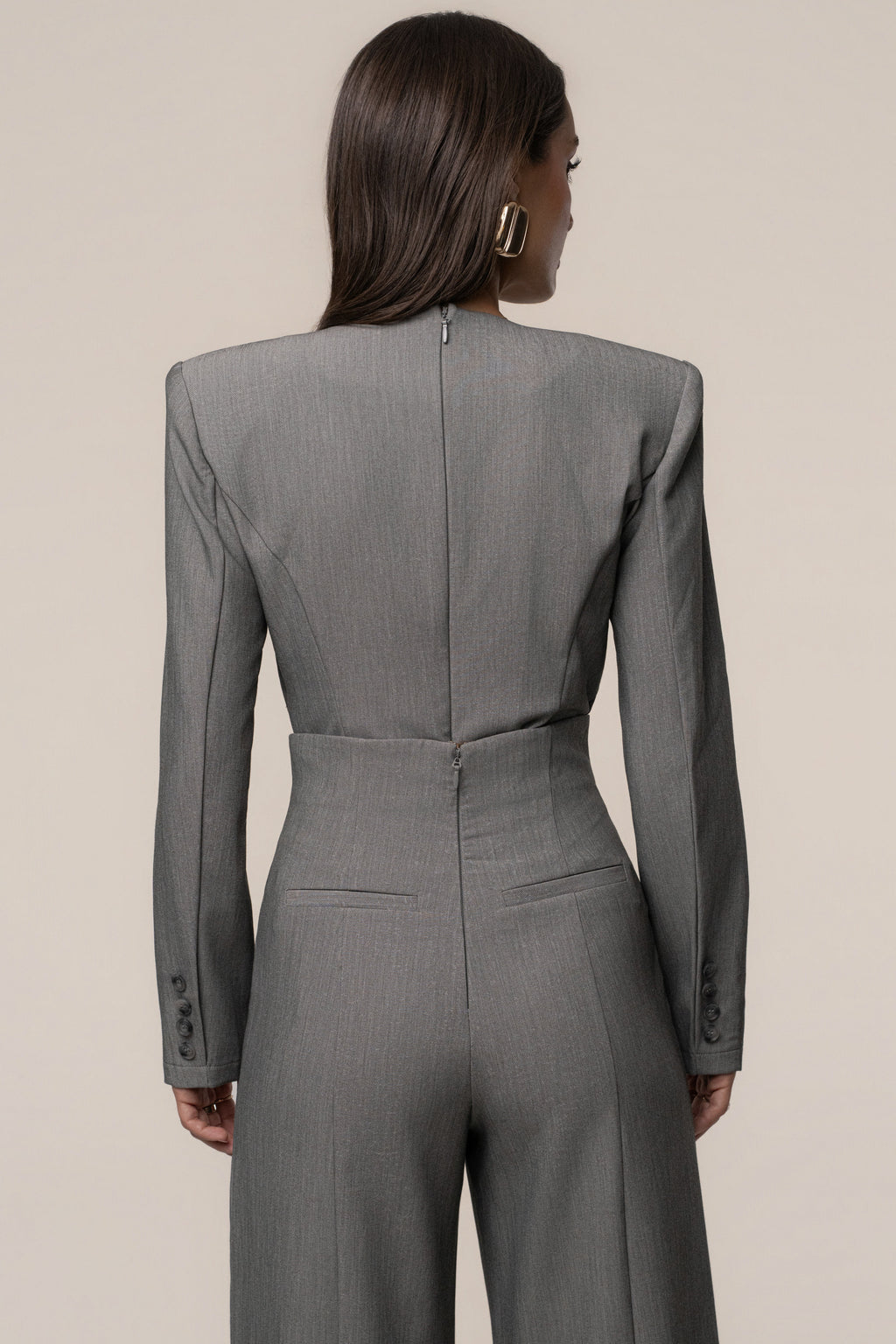 Heather Grey Power Move Bodysuit