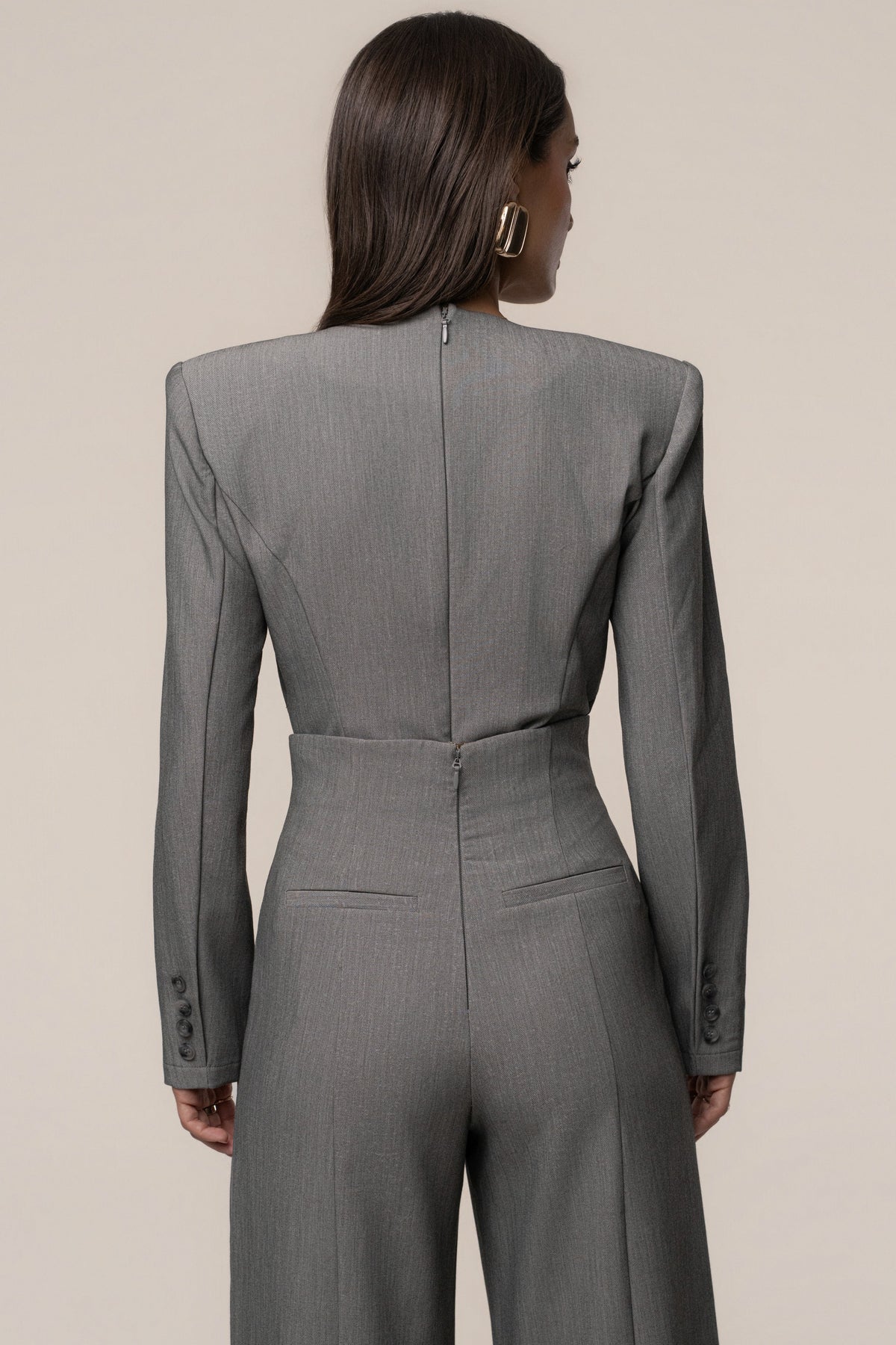 Heather Grey Power Move Bodysuit