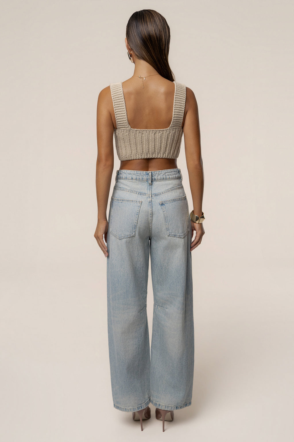 Stone Soft Form Knit Bralette