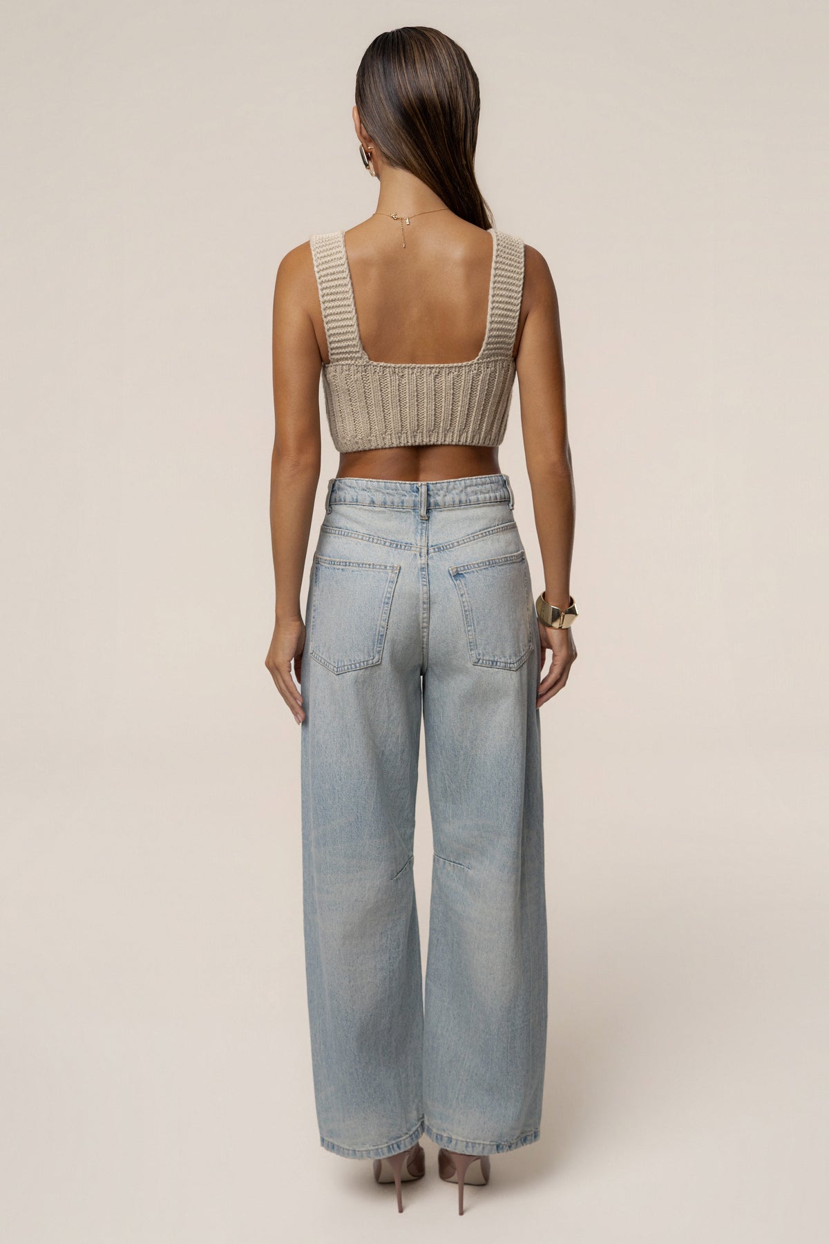 Stone Soft Form Knit Bralette