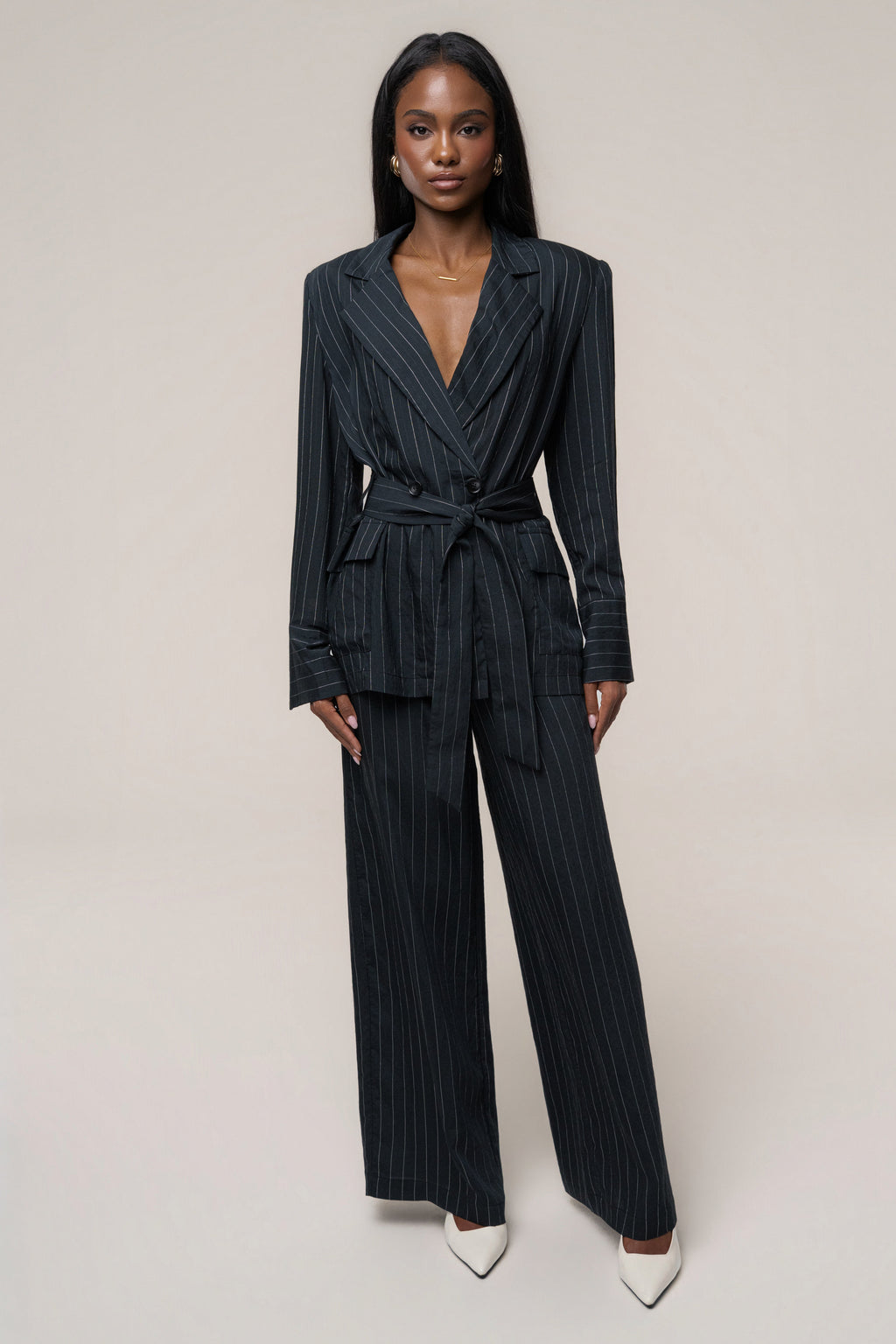 Black Social Club Pinstripe Pants