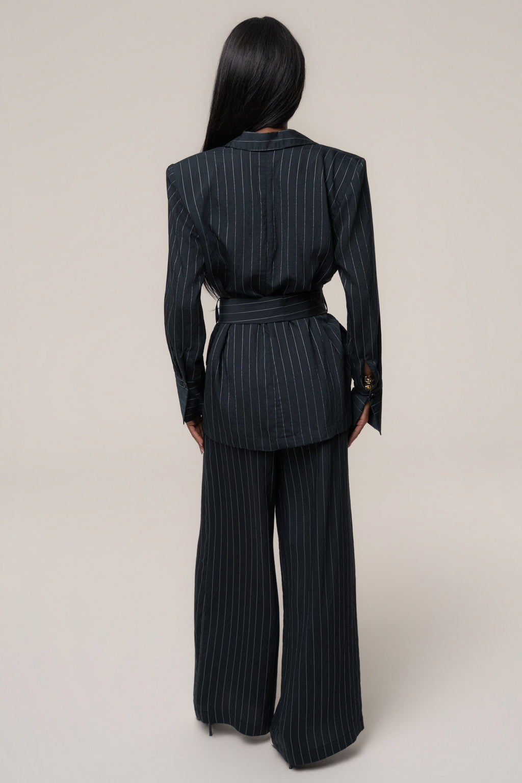 Black Social Club Pinstripe Pants