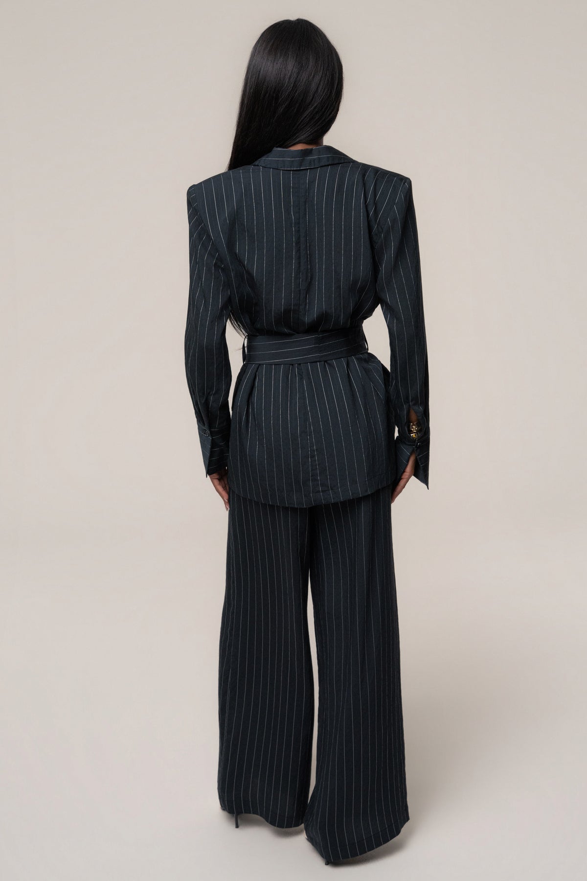 Black Social Club Pinstripe Pants