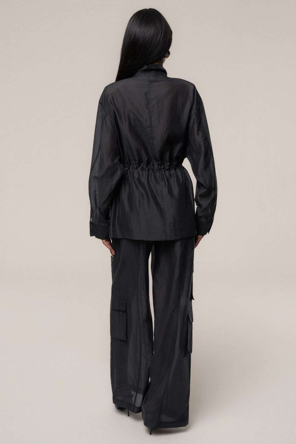 Black Explorer Sheer Jacket