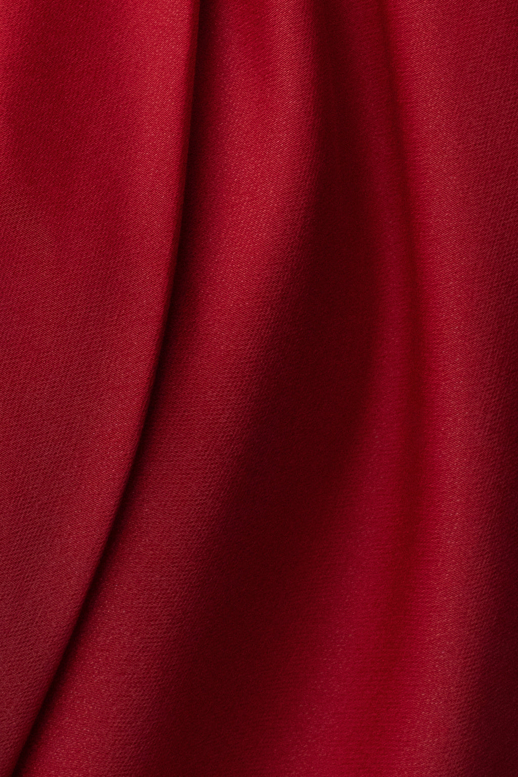 Red Draped Radiance Maxi Dress
