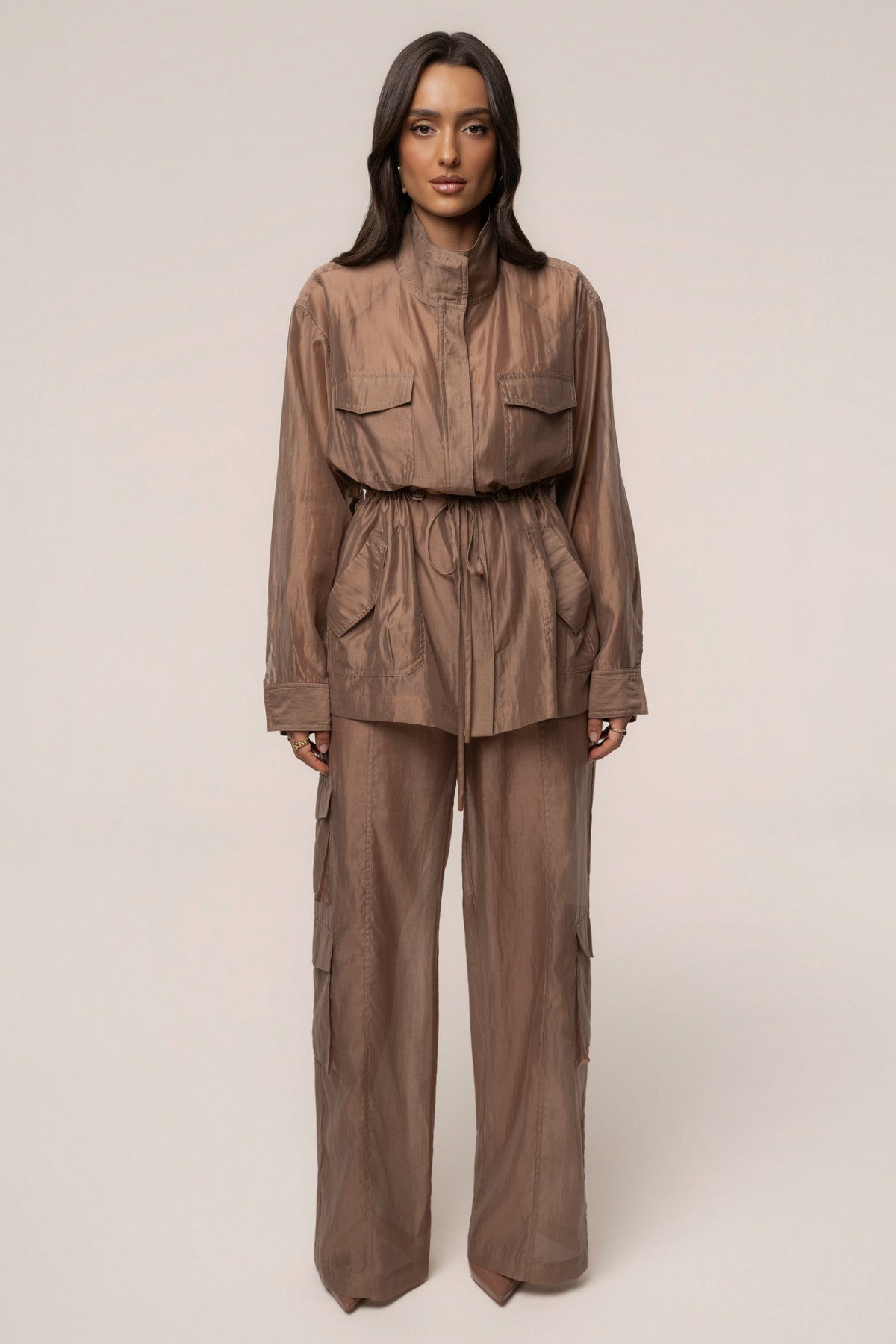 Mauve Explorer Sheer Jacket