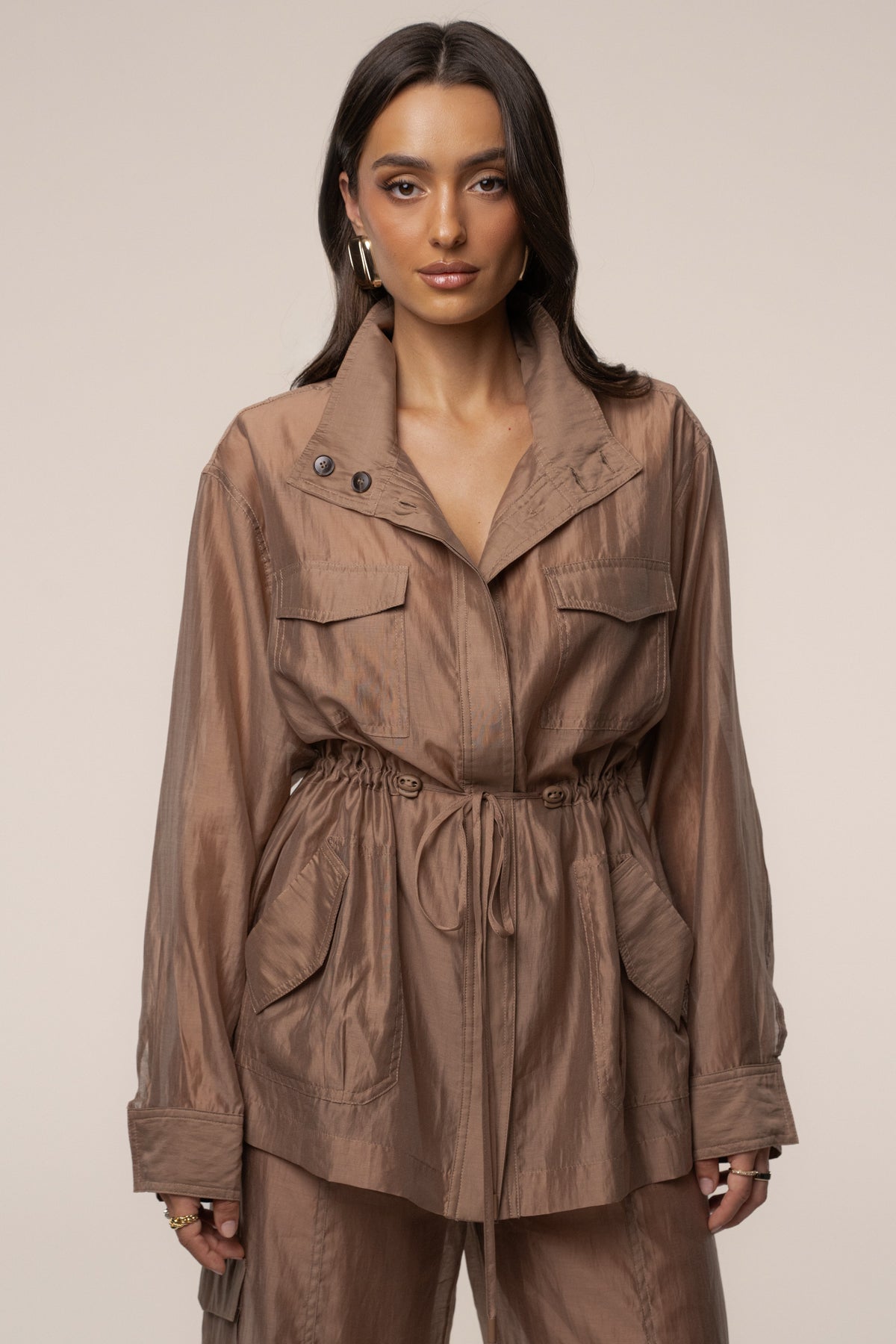 Mauve Explorer Sheer Jacket