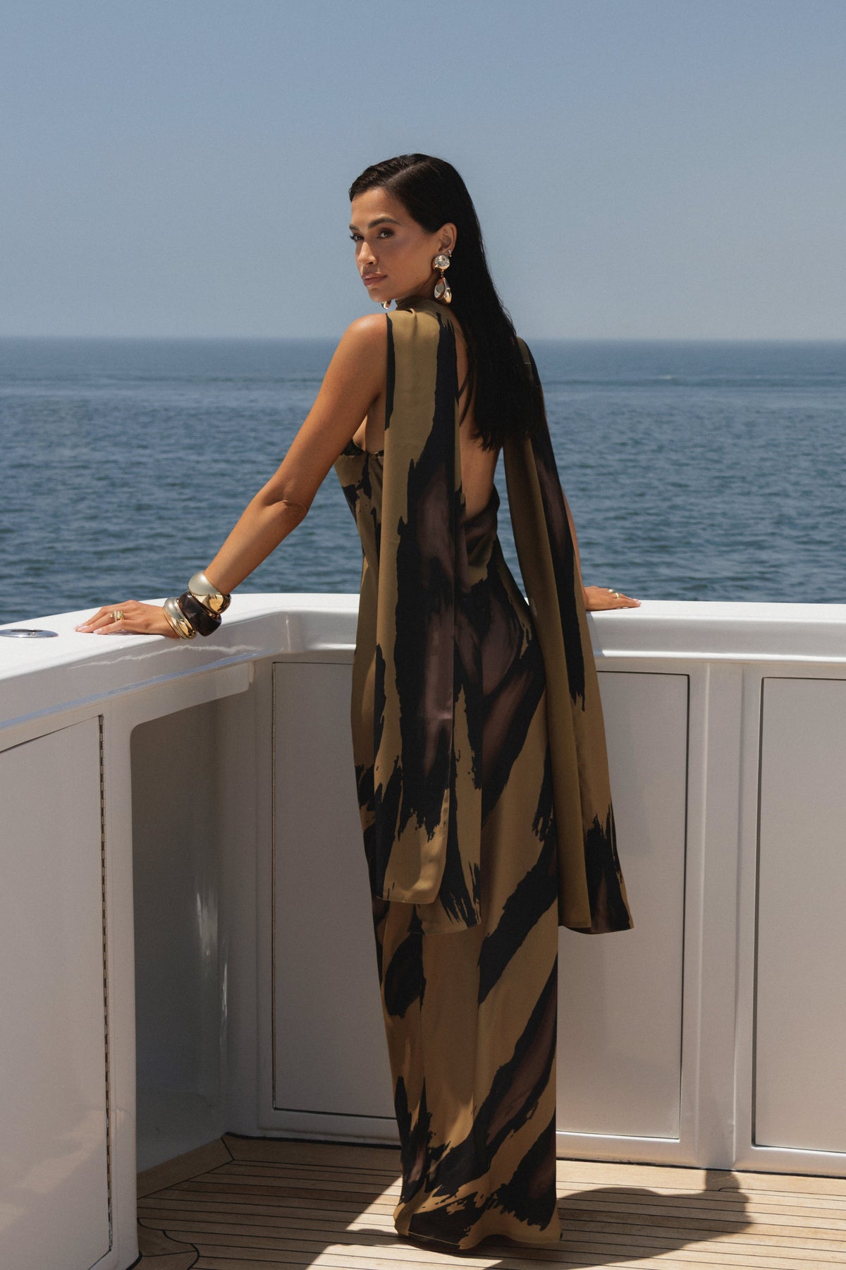 Gold Dusk Infinite Journey Maxi Dress